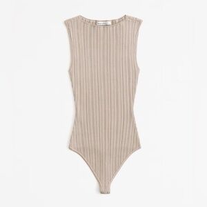 Abercrombie & Fitch Glossy Slash Bodysuit